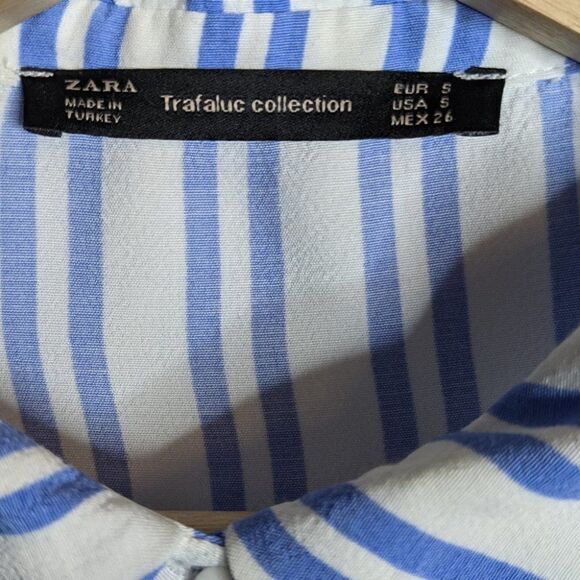 Zara | Striped Asymetrical Shirtdress - Picture 7 of 7